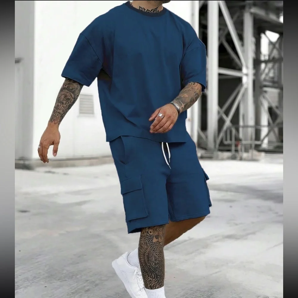 NEW Conjuess Mens & Drawstring Shorts Set